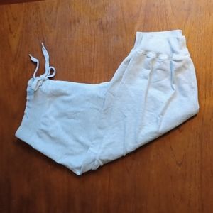 Roots Capri Cropped Joggers - Light Grey Large